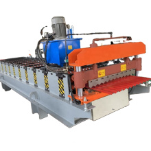 Corrugated color coated steel roof panel roll forming machine for 836 mm coverage